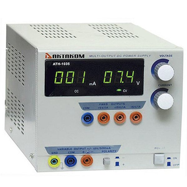 АТН-1231 — источник постоянного напряжения 0-30 В и тока 0-1 А