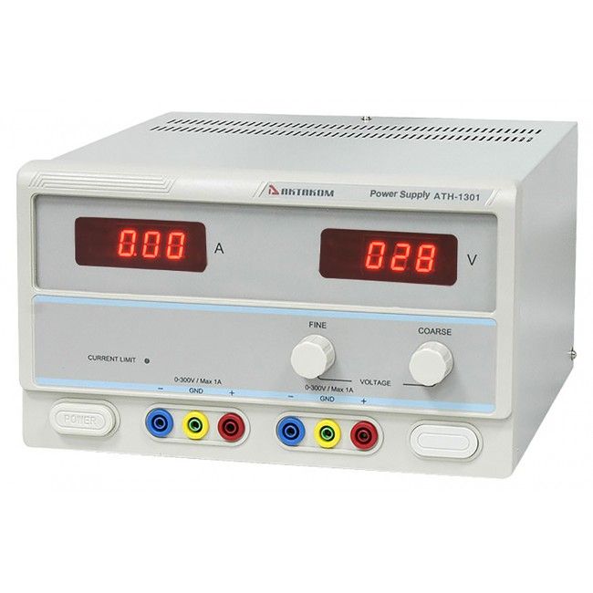 АТН-1301 — аналоговый источник питания с цифровой индикацией