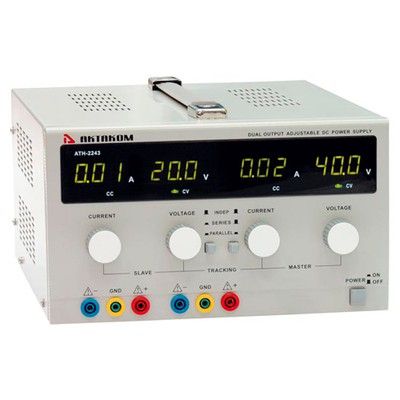 АТН-2232 — двухканальный источник питания постоянного напряжения 0-30 В и тока 0-20 А